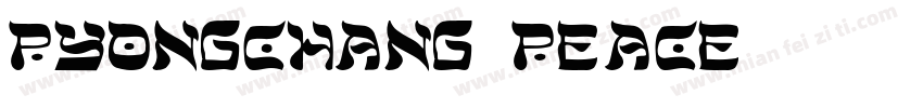 PyongChang Peace字体转换